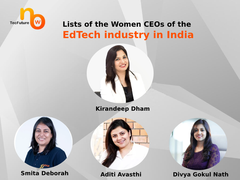 Lists of the Women CEO's of the EdTech industry in India